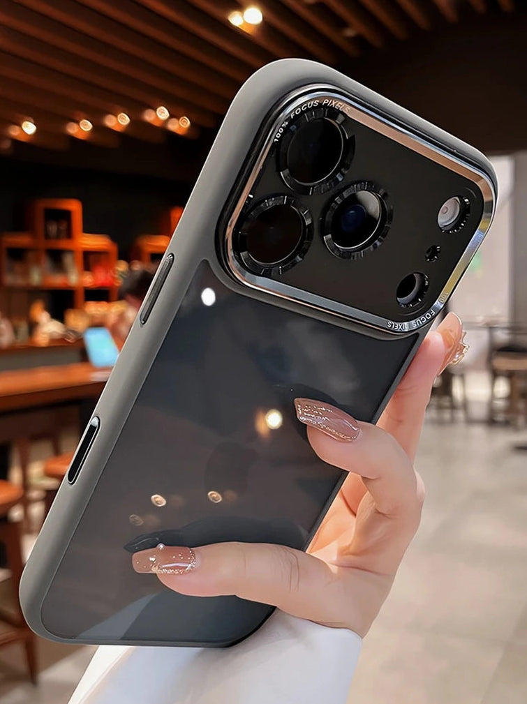 Coque de luxe, élégante avec une partie transparente