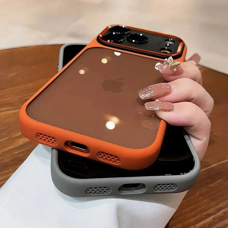 Coque de luxe, élégante avec une partie transparente