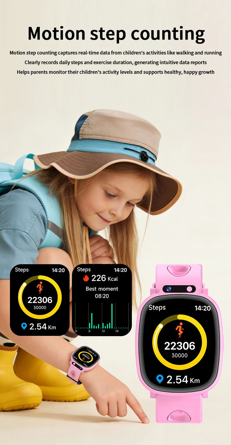 LAXASFIT Montre Connectée Enfant KESHUYOU H10