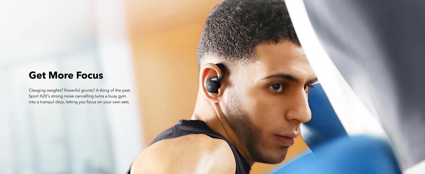 Anker Soundcore Sport X20 Bluetooth Sports Earbuds – Adaptive ANC, IP68