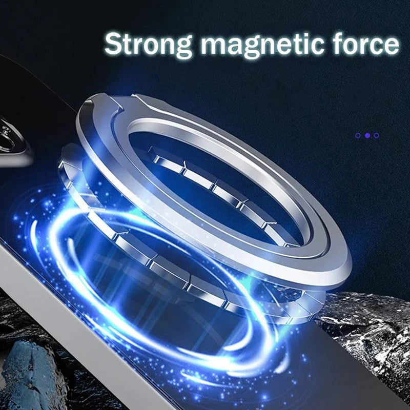 Support Magnétique en Métal avec Anneau 360° – Stand Universel pour Smartphone