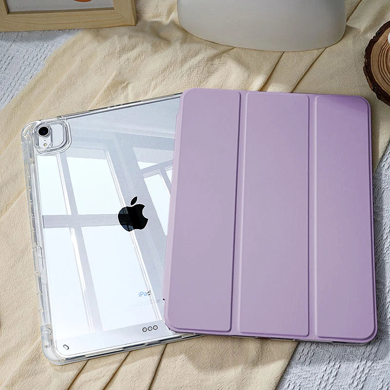 Coque - Étui intelligent 2025 pour iPad Air / iPad 10e / 11e / Mini 6 / Pro 11 / Pro 13 – Support magnétique