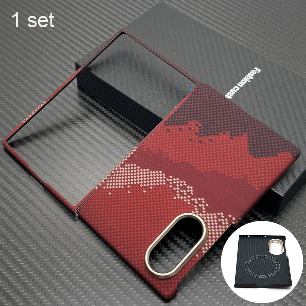 botnax Coque Magnétique Premium en Fibre d'Aramide Kevlar pour Samsung Galaxy Z Fold8 – Compatible MagSafe