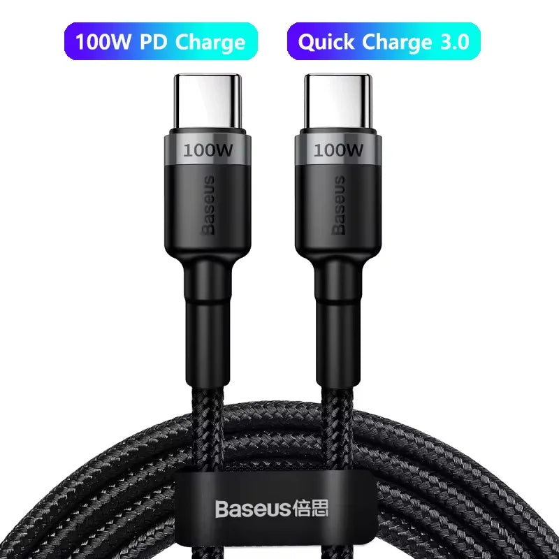 Baseus USB Type C To USB C Cable 100W/5A PD Fast Charging