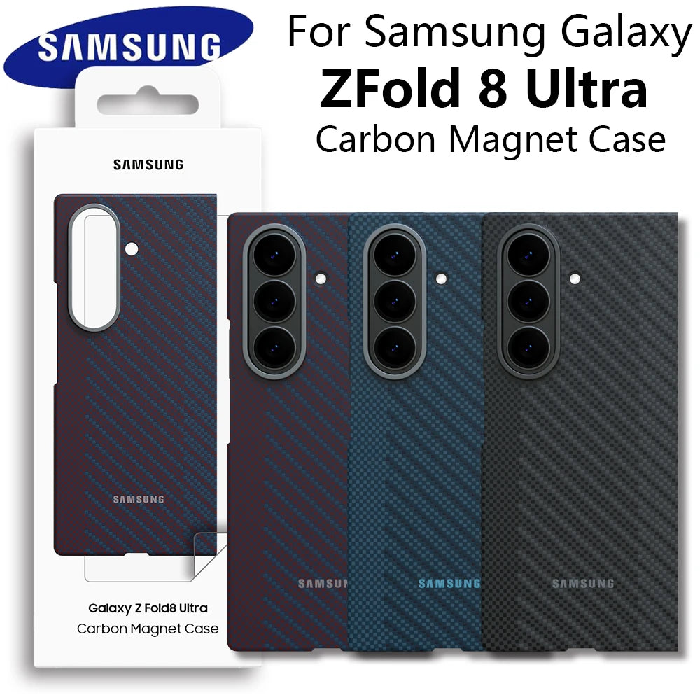 Coque Premium en Fibre de Carbone Compatible MagSafe pour Samsung Galaxy Z Fold8 & Z Fold8 Ultra