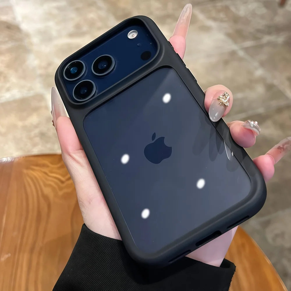 Coque transparente cristal pour iPhone compatible avec tous les modèles d’iPhone 11 à 17 Pro Max.