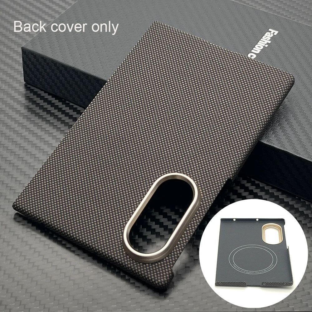 botnax Coque Magnétique Premium en Fibre d'Aramide Kevlar pour Samsung Galaxy Z Fold8 – Compatible MagSafe