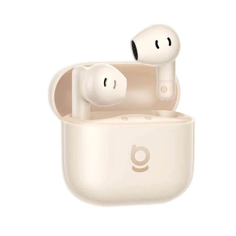 Baseus Bass BS2 Lite – Écouteurs Bluetooth TWS 6.0 semi‑intra‑auriculaires avec 2 micros AI ENC, 40h d’autonomie, IP55 et SuperBass