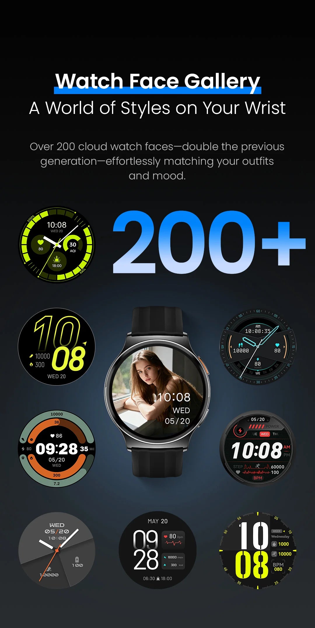 Haylou Solar Lite 2 – Montre Connectée AMOLED 1,43"