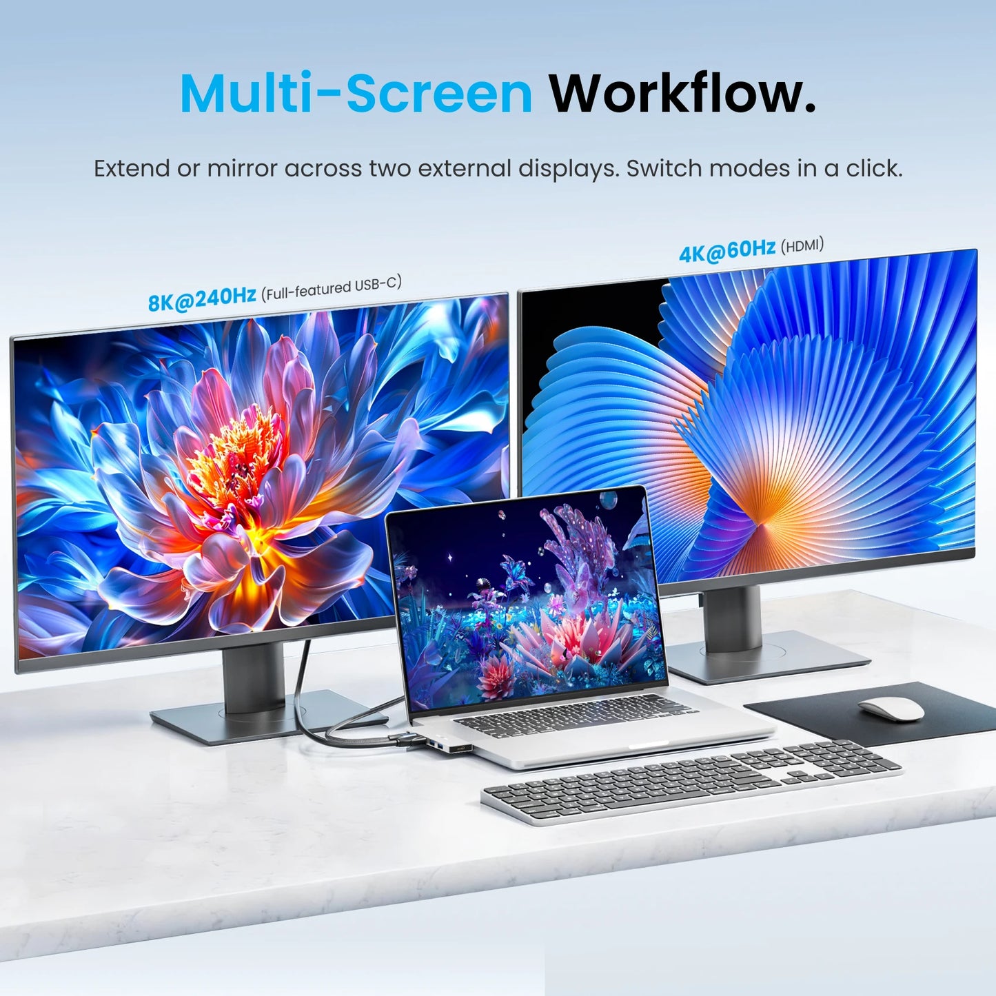 Vention USB‑C Plug‑in HUB – Thunderbolt 4, 6 Ports, Compatible Mac/iPhone/Windows