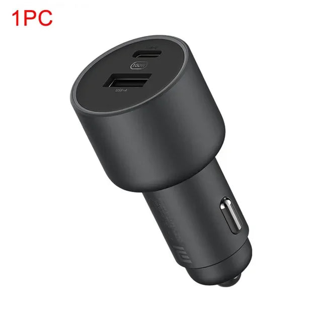 Chargeur voiture Xiaomi 100W Max avec charge ultra‑rapide USB‑C et USB‑A
