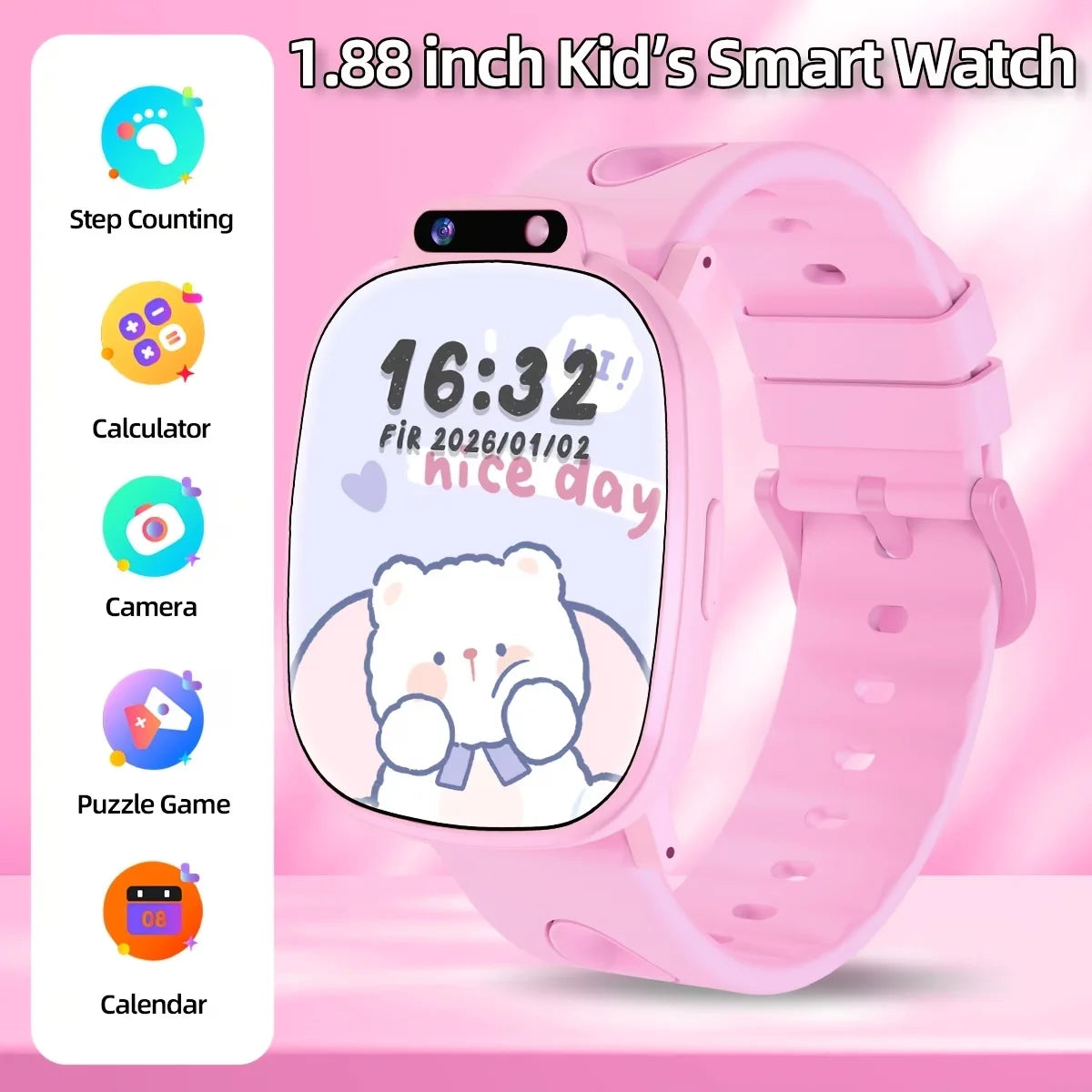LAXASFIT Montre Connectée Enfant KESHUYOU H10