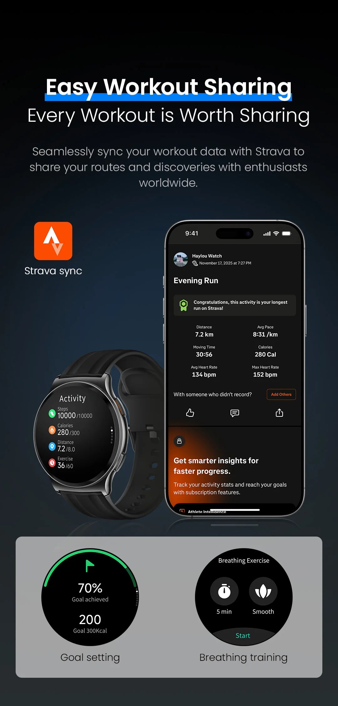 Haylou Solar Lite 2 – Montre Connectée AMOLED 1,43"