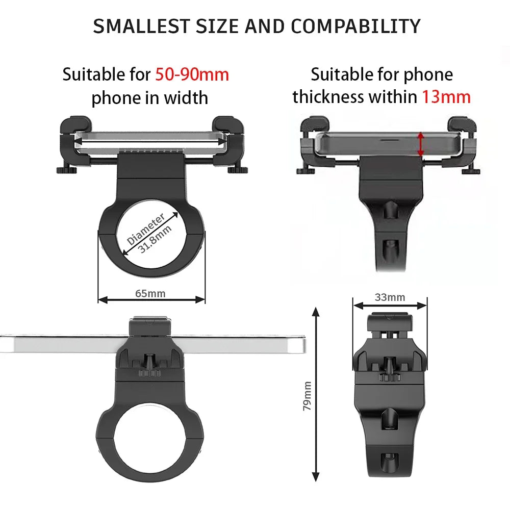 UPPEL Support de téléphone pour les vélos et les trottinettes