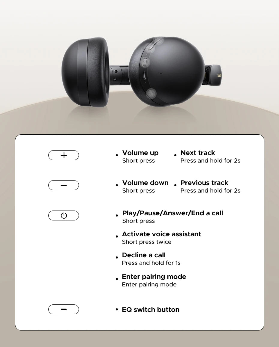 UGREEN-Casque Bluetooth sans fil Studio Max2 Bluetooth 5.4