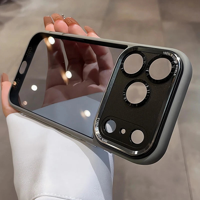 Coque de luxe, élégante avec une partie transparente