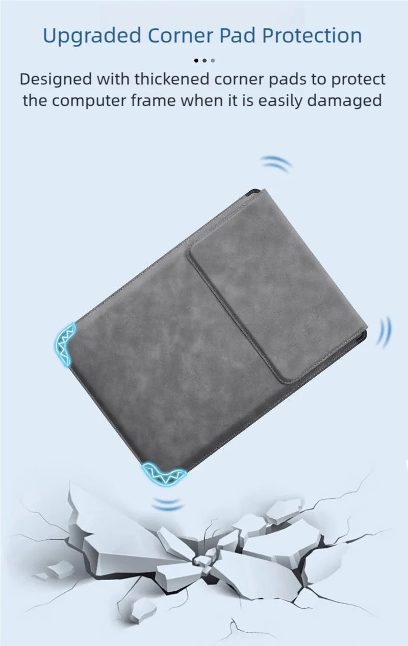 Housse pour ordinateur portable 13 14 15 15.6 16 pouces pour Huawei HP DELL sac pour Macbook Air Pro 13 13.6 M4 étui pour ordinateur portable avec support hommes femmes
