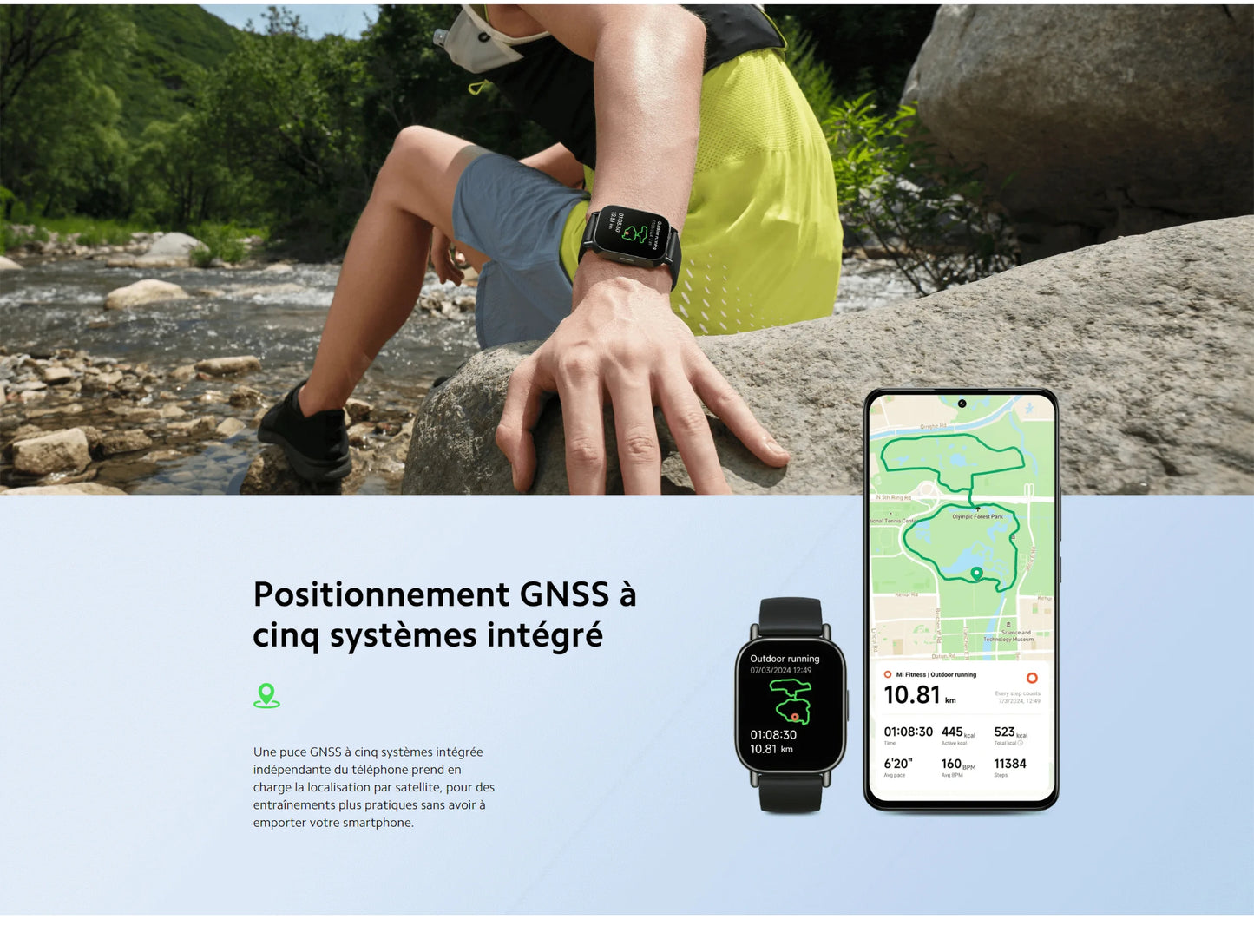Xiaomi Redmi Watch 5 Lite – Montre connectée AMOLED 1,96″ avec GPS et appels Bluetooth