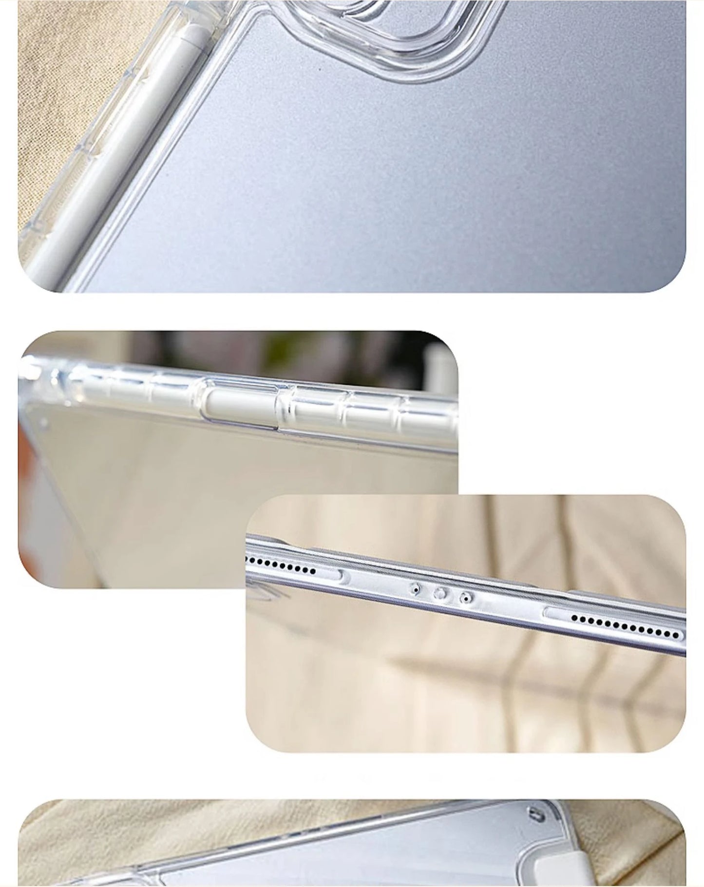Coque - Étui intelligent 2025 pour iPad Air / iPad 10e / 11e / Mini 6 / Pro 11 / Pro 13 – Support magnétique