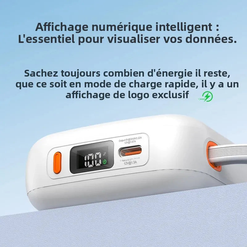 ZEALOT Y2200 – Power Bank 20000mAh 22,5W avec USB‑C + Lightning
