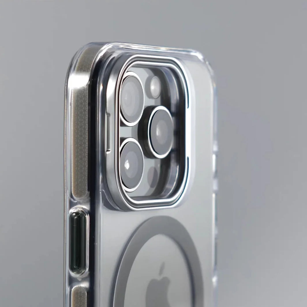 Coque Transparente MagSafe avec Support Rotatif pour iPhone 12 à 17