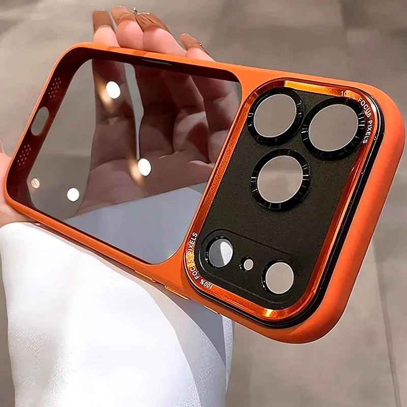 Coque de luxe, élégante avec une partie transparente