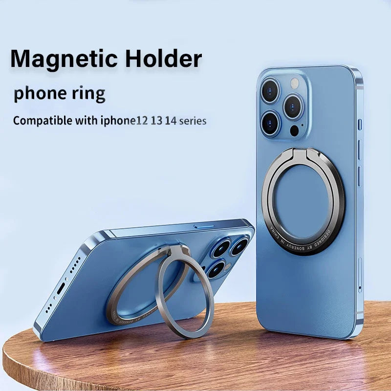 Support Magnétique en Métal avec Anneau 360° – Stand Universel pour Smartphone