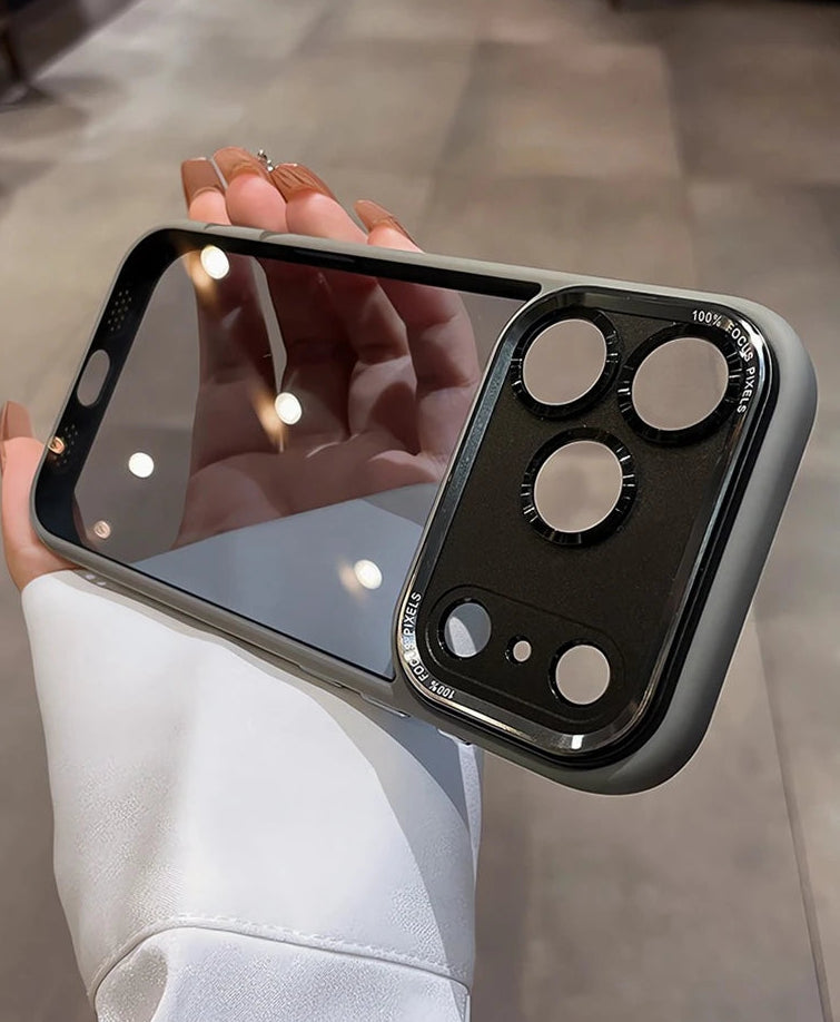 Coque de luxe, élégante avec une partie transparente
