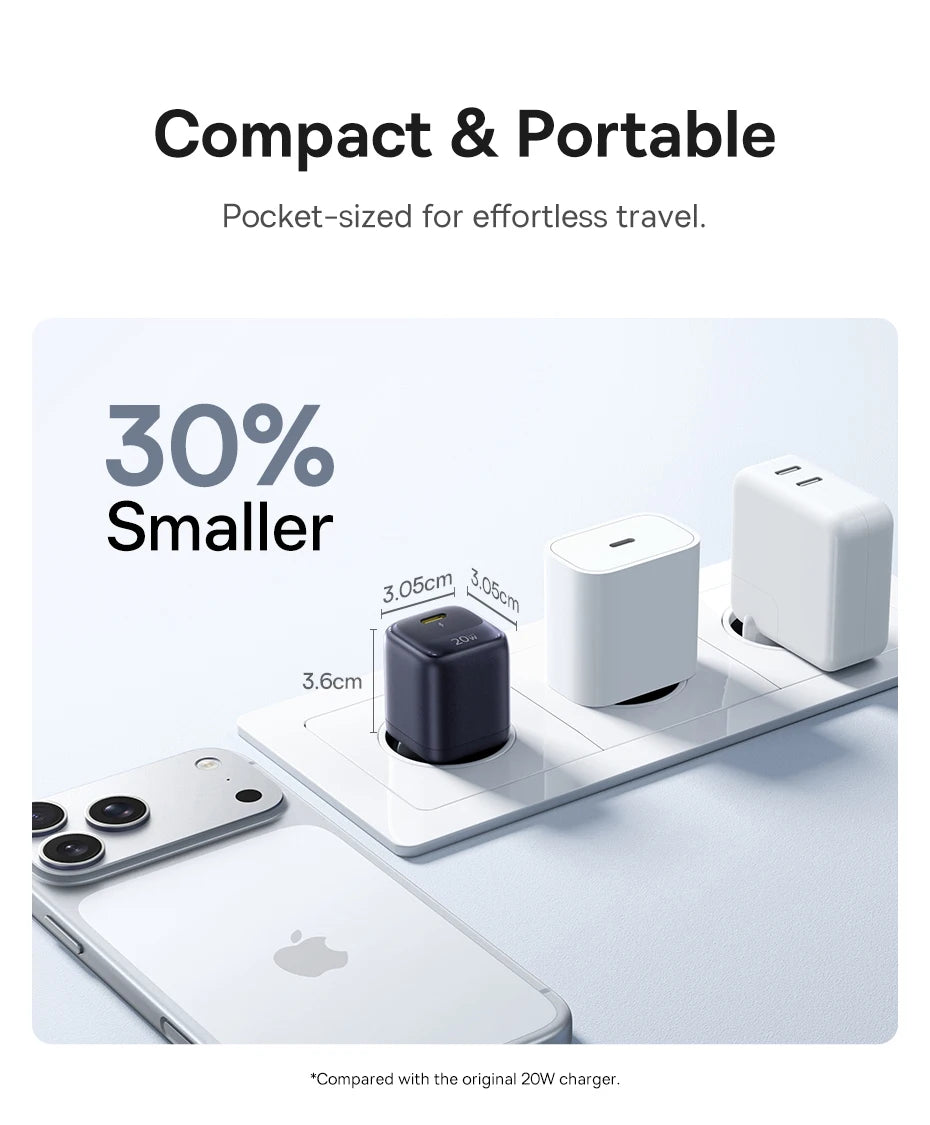 Chargeur Baseus USB Type‑C 20W Rapide