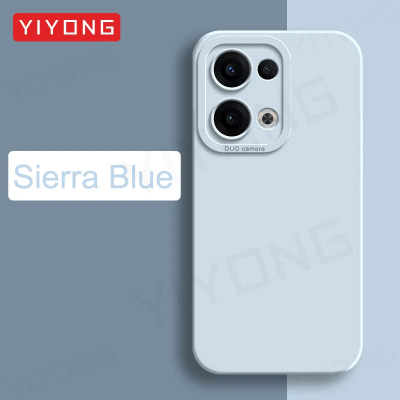 Coque YIYONG Silicone Liquide Soyeux pour OPPO Reno 13 / 13 Pro / 14 / 14 Pro – Étui Souple Antichoc 5G Global