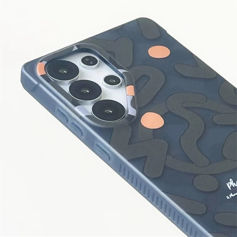 Coque mate graffiti MagSafe pour Samsung S26 / S25 / S24 (Ultra / Plus / FE / Standard)