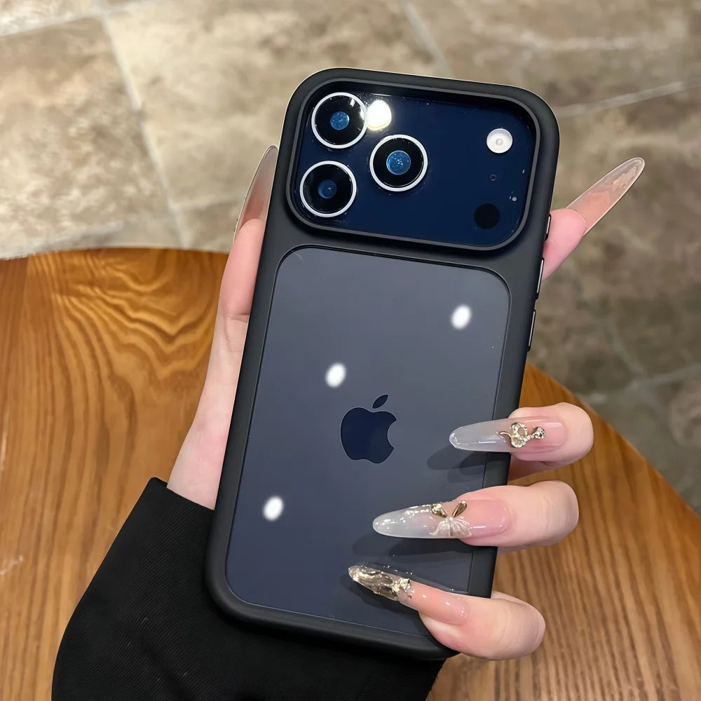 Coque transparente cristal pour iPhone compatible avec tous les modèles d’iPhone 11 à 17 Pro Max.