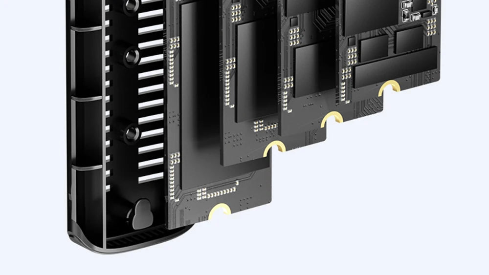 Meetiger – Boîtier Externe M.2 NVMe/NGFF SATA 5/10Gbps en Aluminium (Tool‑Free)