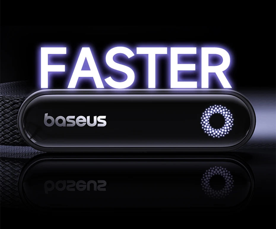 Baseus MVP3 Câble USB‑C Coudé 100W avec LED