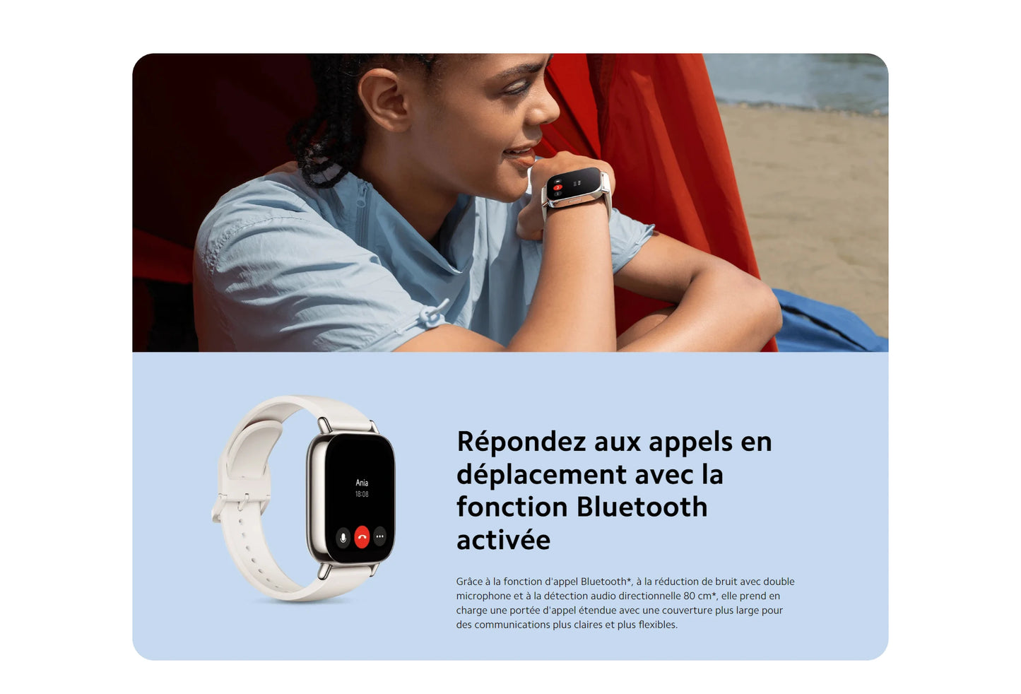 Xiaomi Redmi Watch 5 Lite – Montre connectée AMOLED 1,96″ avec GPS et appels Bluetooth