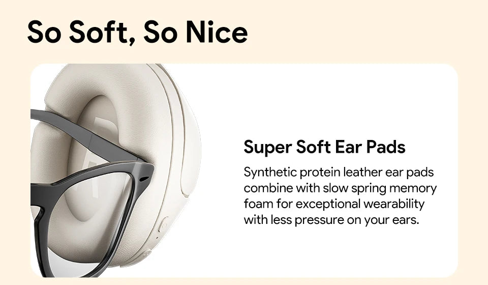 QCY H3 Hi-Res Audio Headphones for Gaming, Music and Calls.