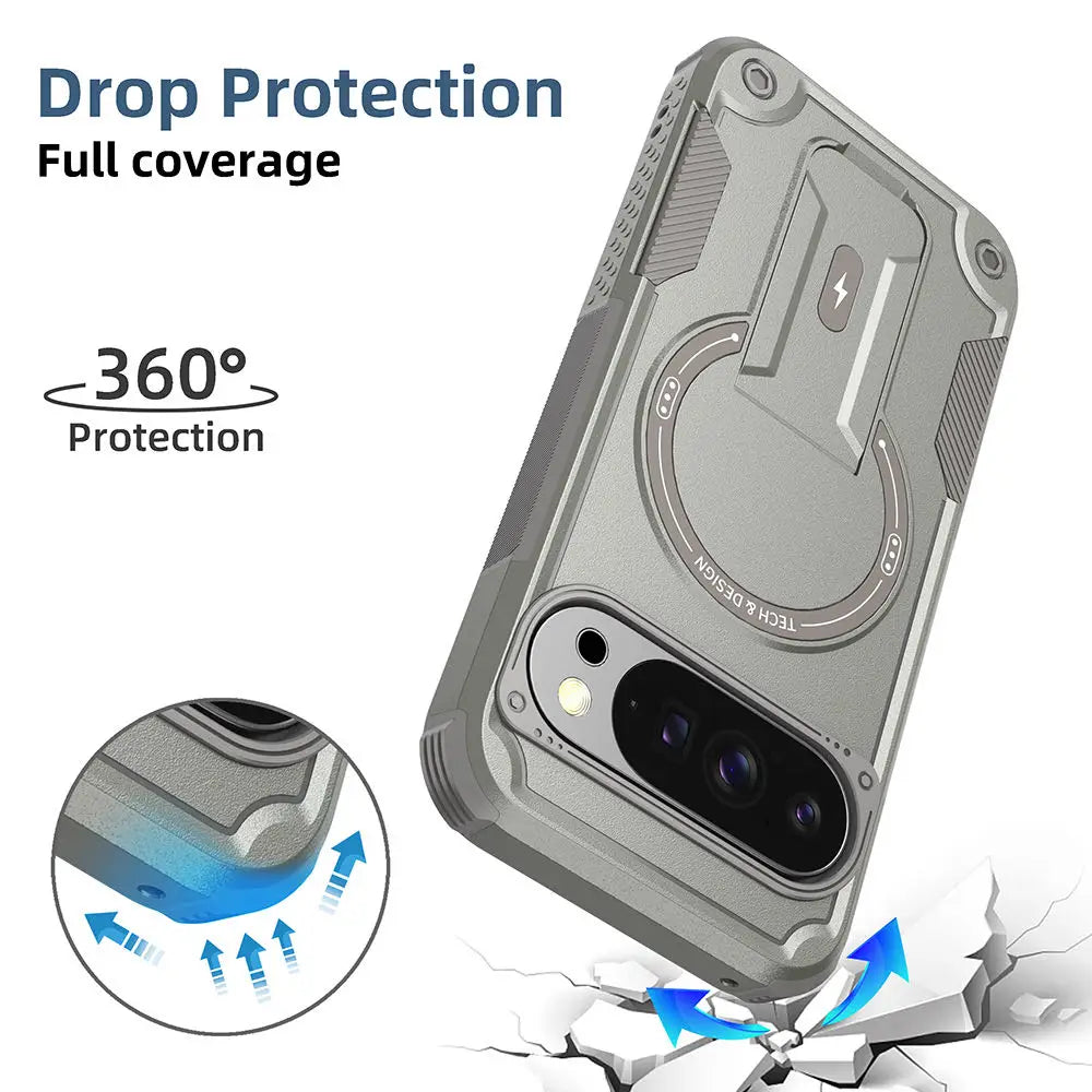Coque Armor Magnétique MagSafe‑Style – Google Pixel 9 • 9 Pro • 10 • 10 Pro