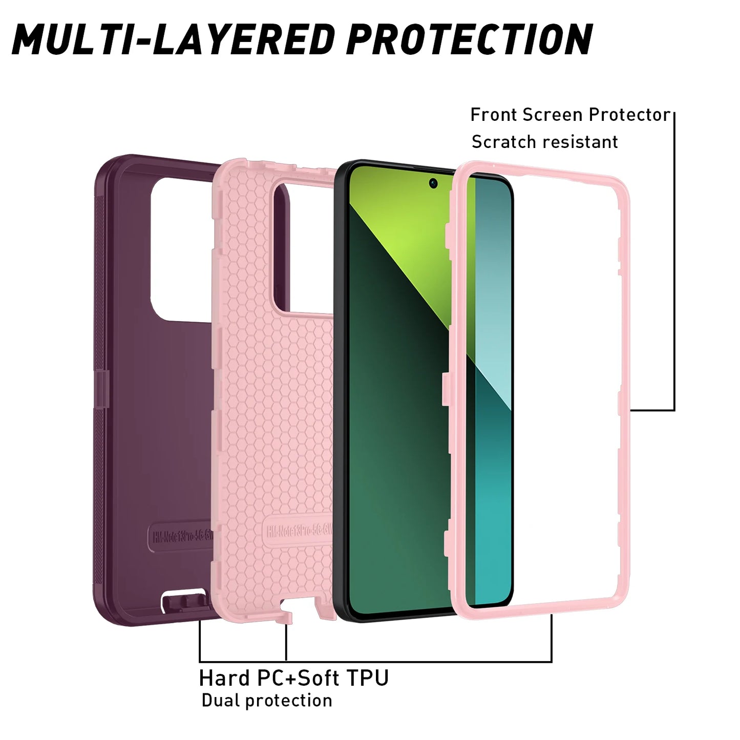 Coque Blindée pour Xiaomi & Redmi – Anti‑Chocs, Anti‑Poussière & Protection Caméra 360°
