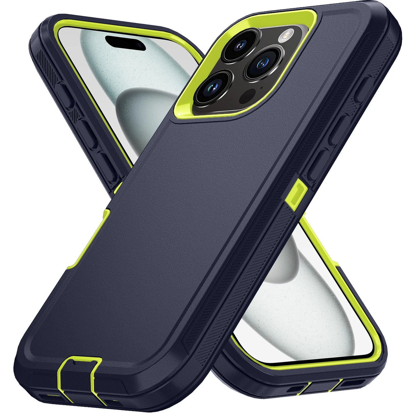 Armor Shockproof Defender Case For iPhone 11–15 Pro Max / X / XS / XR / XS Max / 7 / 8 Plus / SE2 / SE4