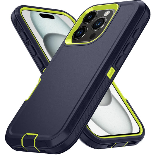 Armor Shockproof Defender Case For iPhone 11–15 Pro Max / X / XS / XR / XS Max / 7 / 8 Plus / SE2 / SE4