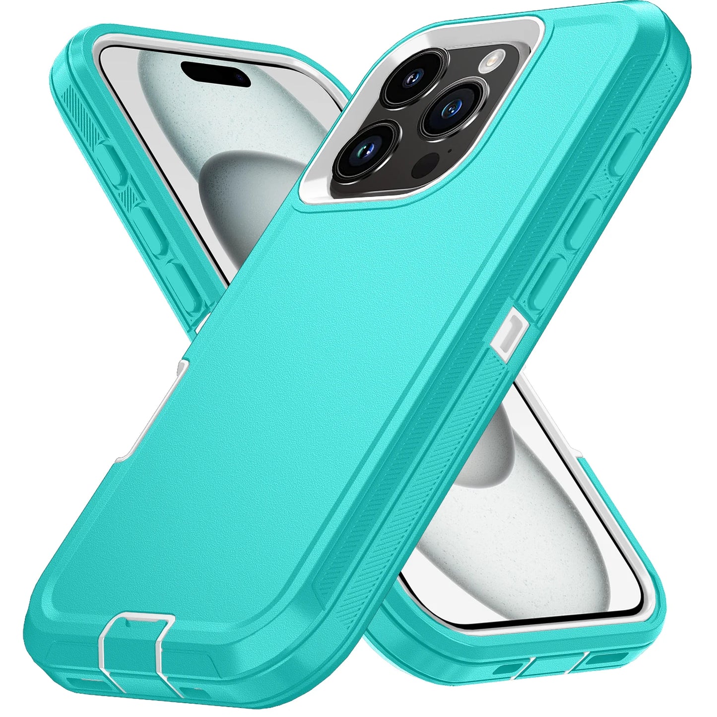 Armor Shockproof Defender Case For iPhone 11–15 Pro Max / X / XS / XR / XS Max / 7 / 8 Plus / SE2 / SE4