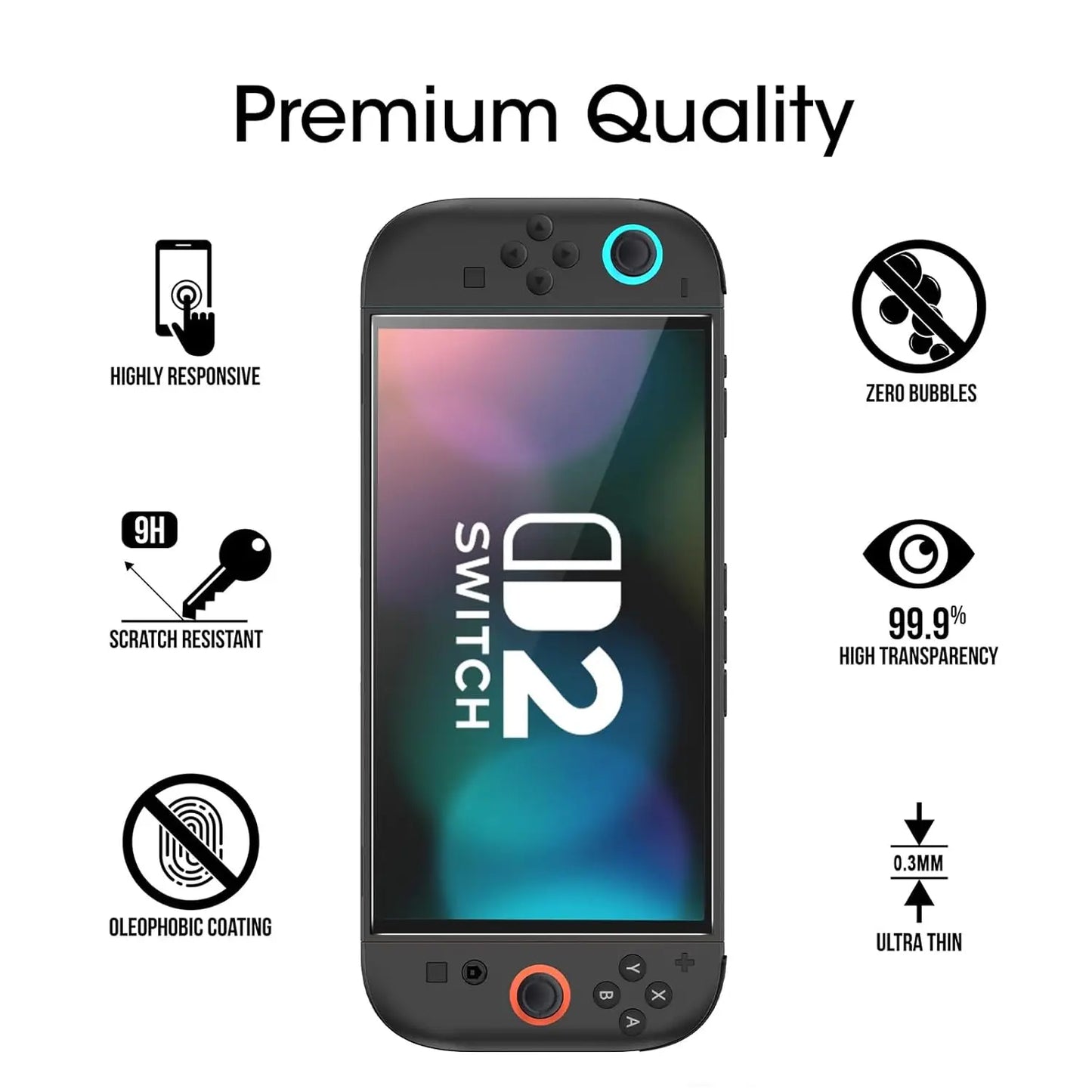 iPYZH 3 protections d'écran pour Switch 2  7,9 pouces