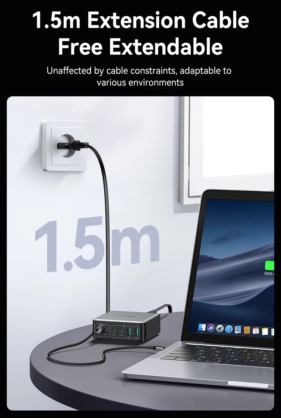 Chargeur Rocoren 270W multifonction (6‑en‑1) Station d’alimentation