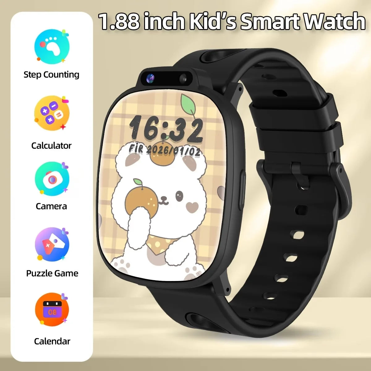 LAXASFIT Montre Connectée Enfant KESHUYOU H10