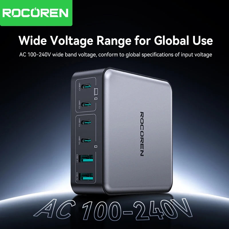 Chargeur Rocoren 270W multifonction (6‑en‑1) Station d’alimentation