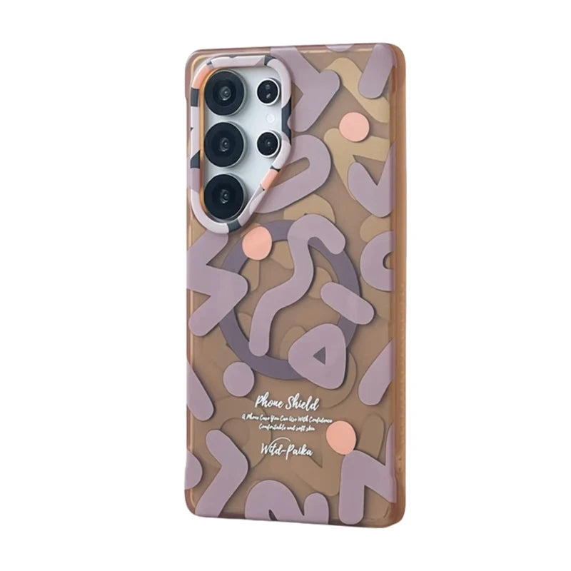 Coque mate graffiti MagSafe pour Samsung S26 / S25 / S24 (Ultra / Plus / FE / Standard)