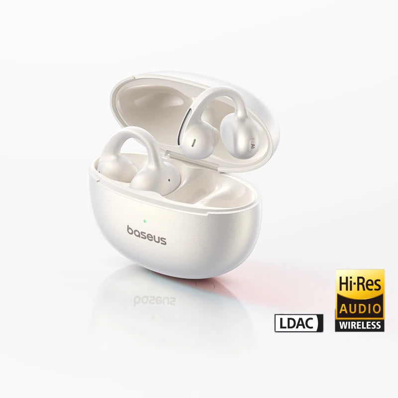 Baseus MC1 Pro Open-Ear TWS Wireless Earbuds – Bluetooth 6.0, IP67, 40H Battery, ENC 4-Mic, SuperBass 2.0