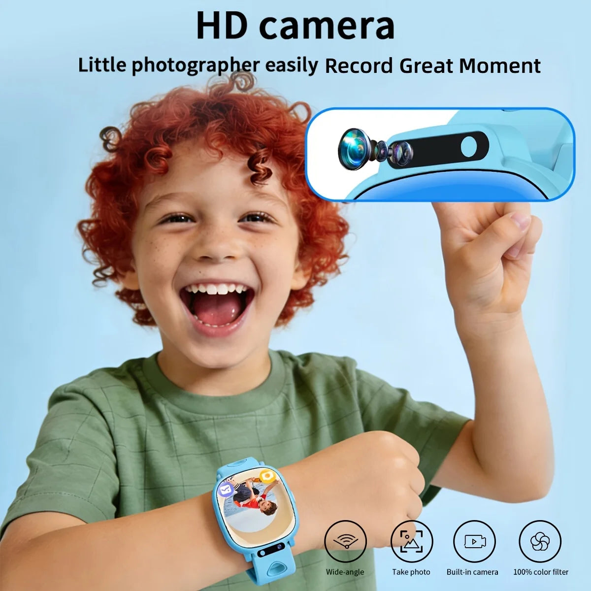 LAXASFIT Montre Connectée Enfant KESHUYOU H10