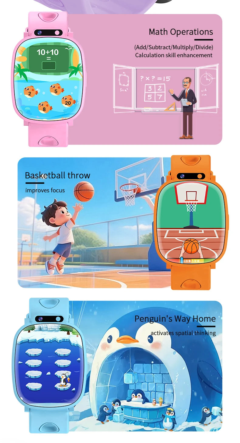 LAXASFIT Montre Connectée Enfant KESHUYOU H10