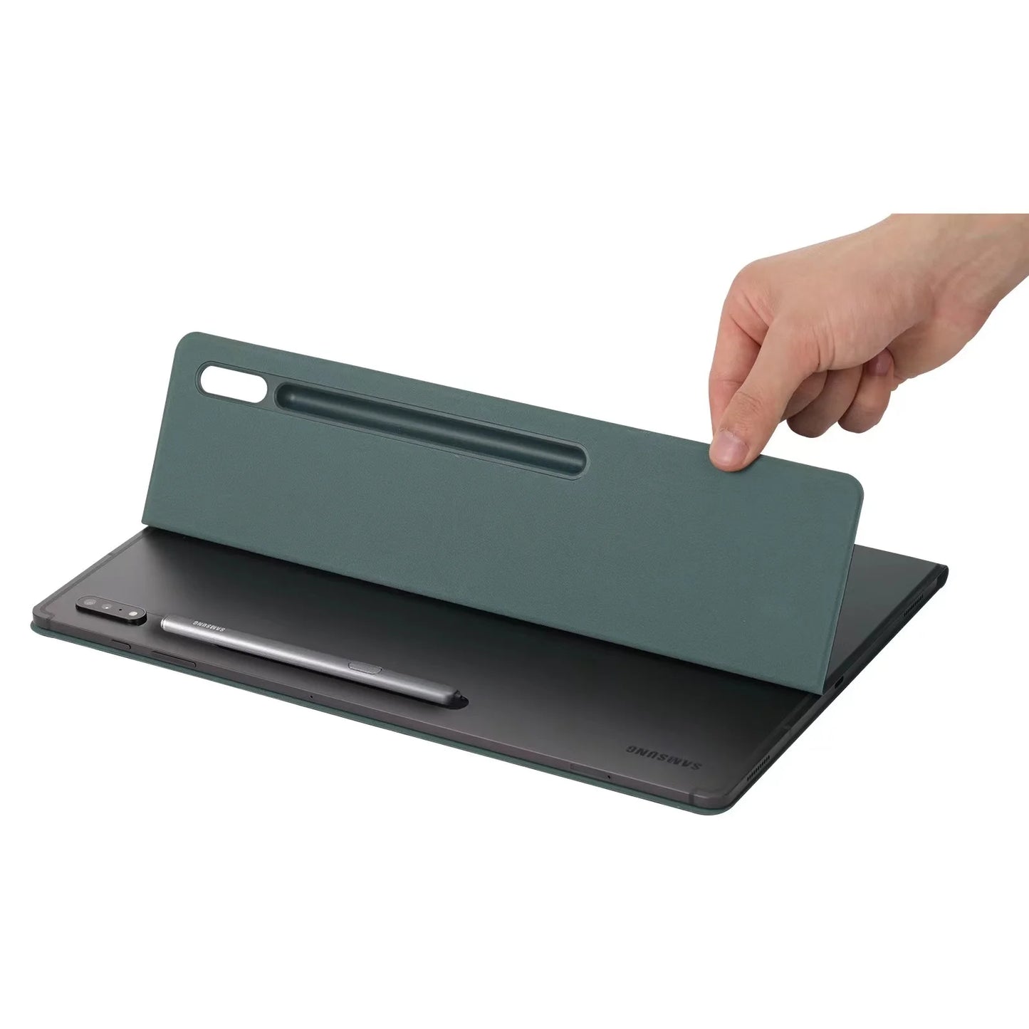 Étui Magnétique pour Samsung Galaxy Tab S7/S8/S9/S10 (10.9”–14.6”) – Support Multi‑Positions, Réveil Automatique & Porte‑Stylet Intégré